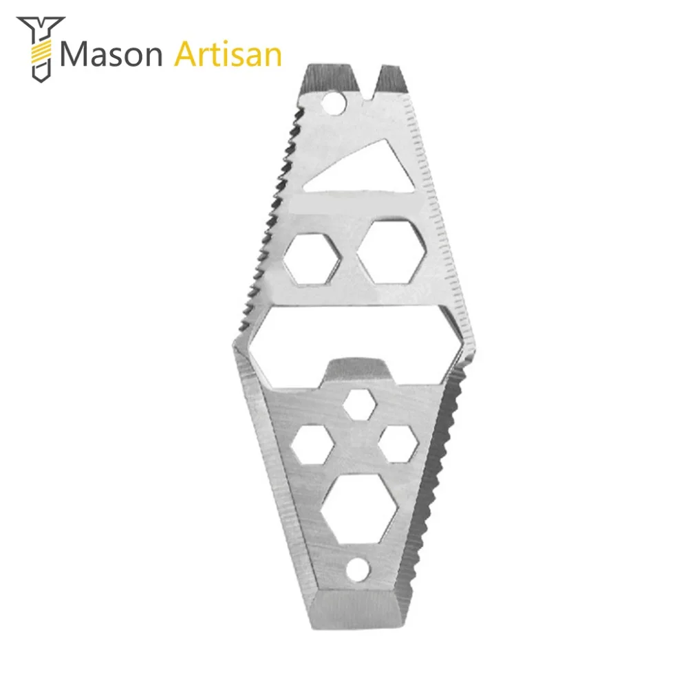 

1Piece Stainless Steel EDC Multi Tool Knife Saw Blade Hex Wrench Opener Nail Puller Outdoor Survival Multitool Hand Tool
