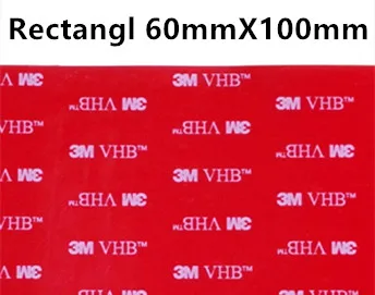 Rectangl 60mmX100mm Прямые продажи с фабрики, 10 шт./лот 3 М vhb клейкая лента 5608 серая установка Heavy Duty Двухсторонняя клейкая акриловая поролоновая лента высечки - Цвет: Rectangl 60mmX100mm