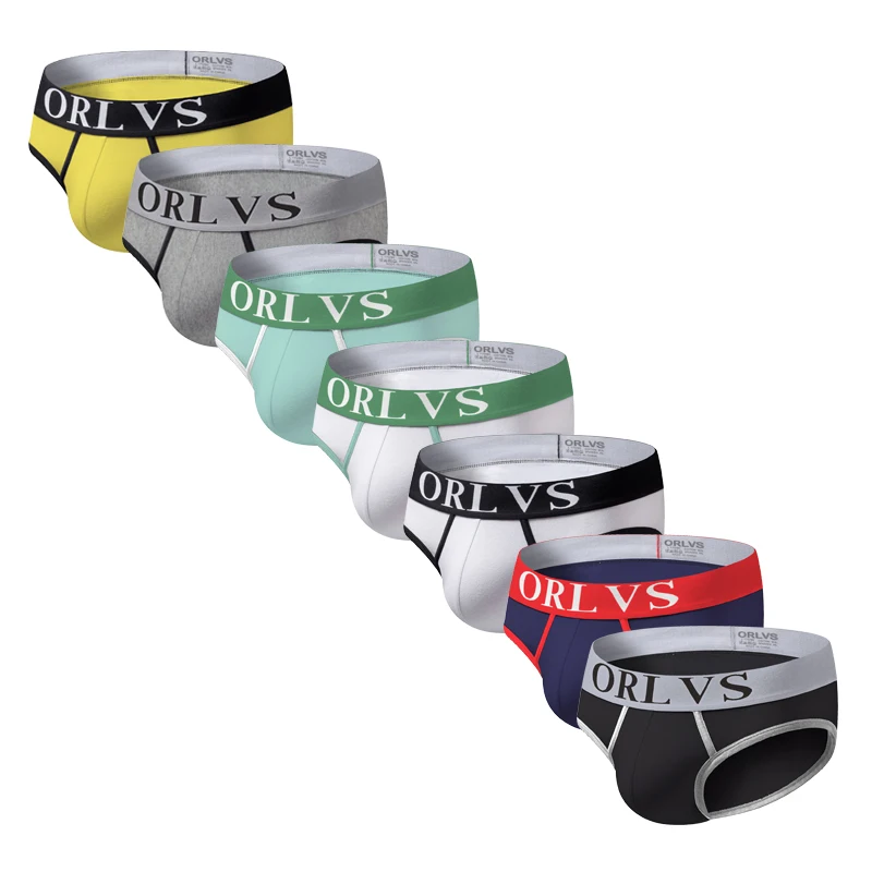 

7Pcs/lot sexy men underwear briefs gay men cueca male panties pouch underwear Cotton stripe panties breathable OR106