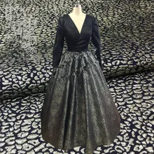 1 метр Leapord жаккардовая Brodace ткань 5" широкий Серебряная лента краситель пряжи Материал Швейные На женское платье одежда пальто в стиле пэчворк diy