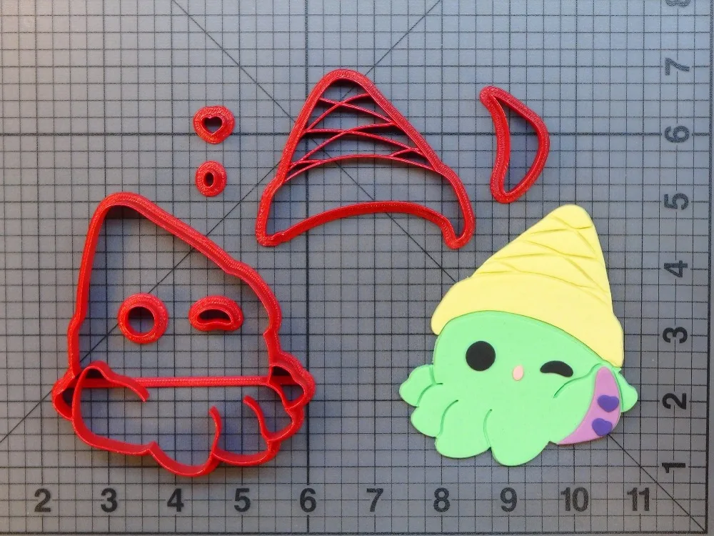 Cute Octopus торт резак набор печенья набор на заказ 3D Печатный помадка кекс Топ резак cortadores de Fondant Печенье