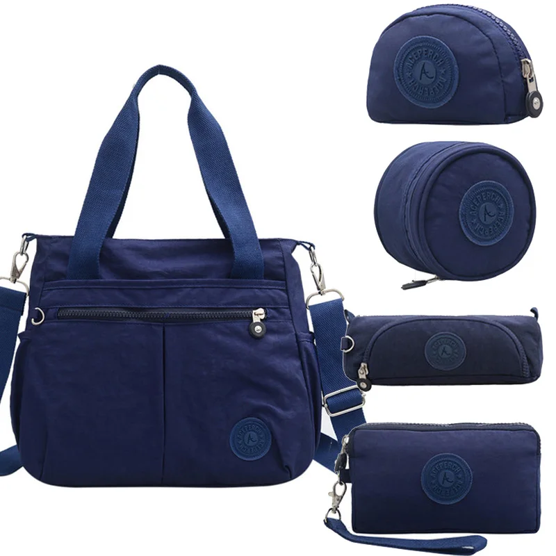 ACEPERCH женская сумка Роскошные сумки женские дизайнерские Bolsa Feminina Твердые нейлоновые водонепроницаемые сумки-мессенджеры пляжная сумка черный мешок основной - Цвет: Deep Blue