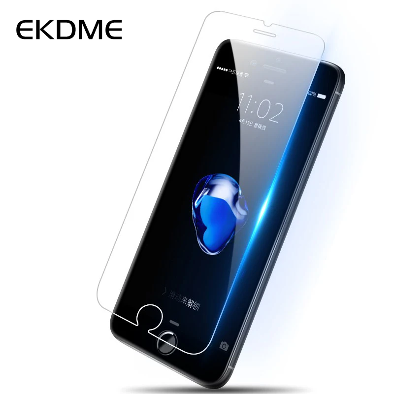 Ekdme 2 шт./компл. с уровнем твердости 9H твердость Arc Edge 2.5D закаленное защитное стекло Стекло для iPhone 4 4S 5 5S 5C SE 6 7 6S Plus iPhone X защитная пленка HD защитная пленка