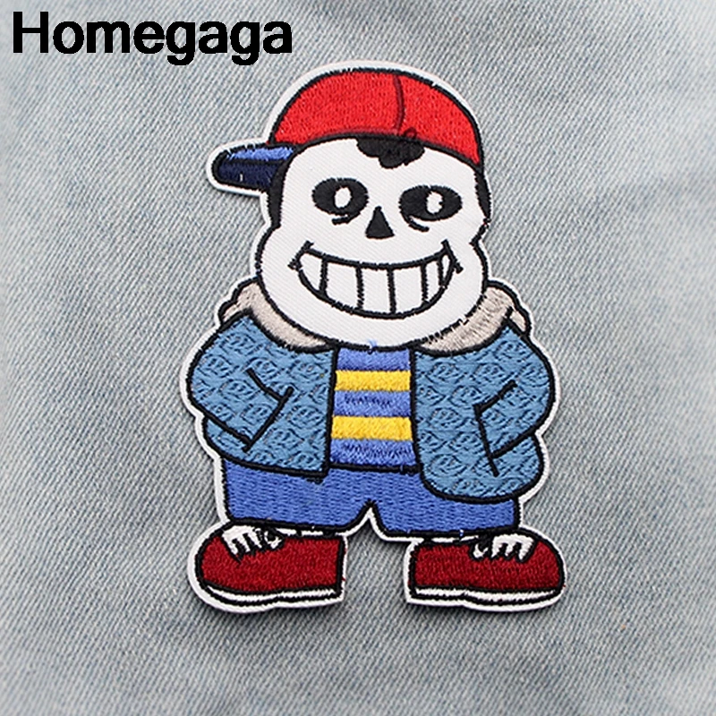 

Homegaga Undertale Ness Embroidered cartoon patches iron on Sewing badges para jersey bag Applique DIY Patchwork stickers D2102
