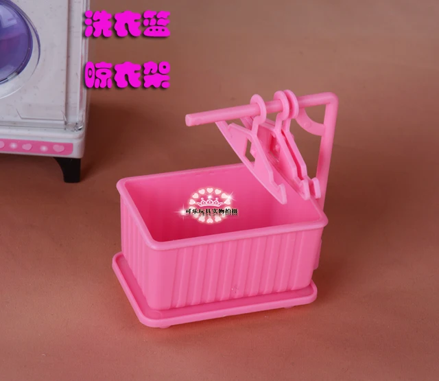 For Barbie Doll Furniture Accessories Plastic Toy Simulation Sound Version Washing  Machine Set Iron Gift Girl DIY - AliExpress