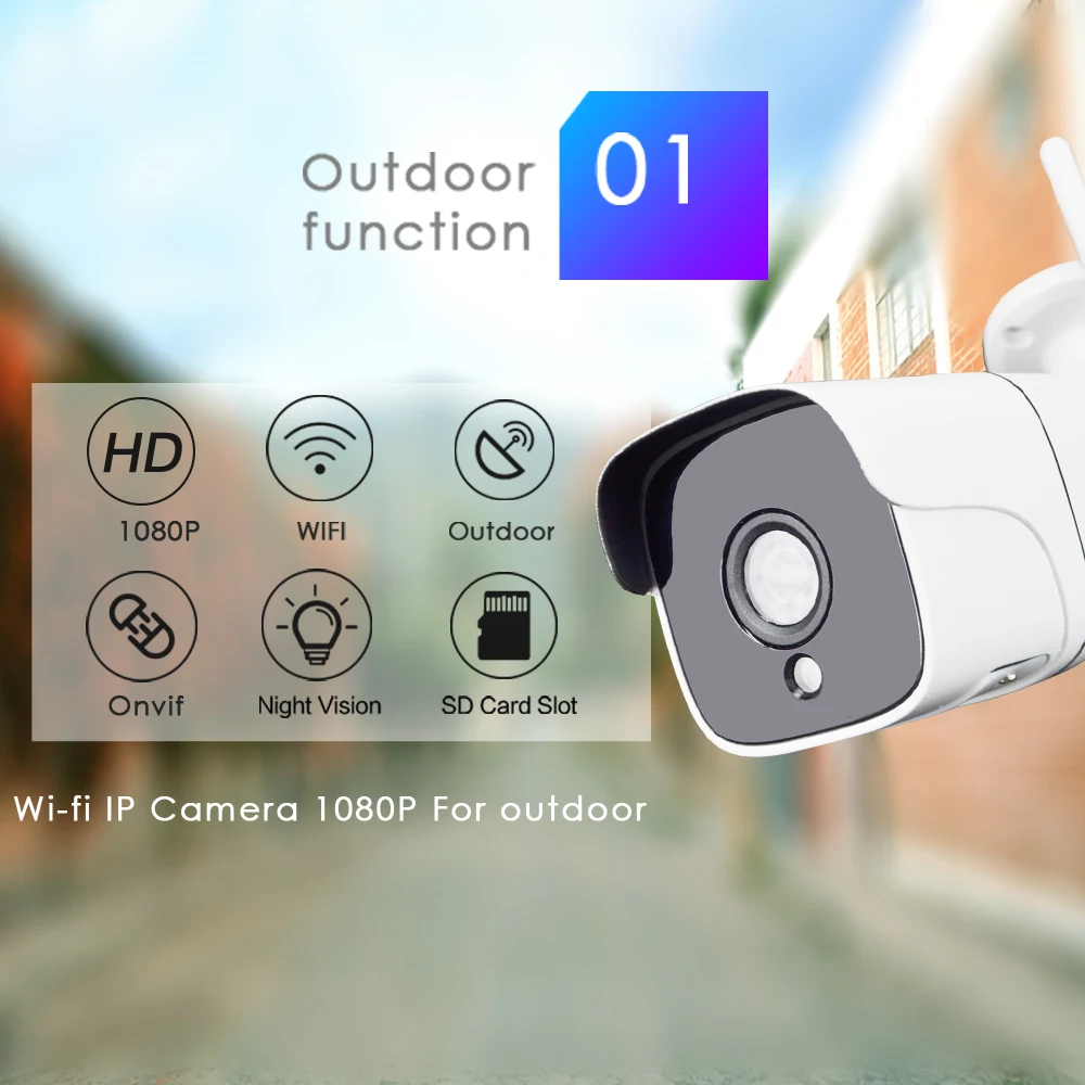 CTVMAN камера IP Wifi HD 1080p Беспроводная ip наружная Водонепроницаемая ночного видения