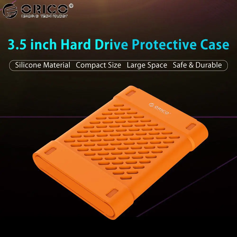

ORICO Hollow Silicone HDD Protector Box Storage Case for 2.5 inch Hard Drive SSD Yellow
