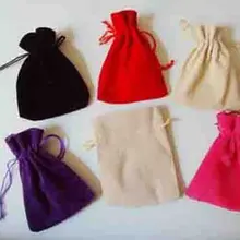 7x9 cm Смешанные цвета Вельветовая подставка в форме подарочные сумки, мешок для упаковки Подарочная сумка