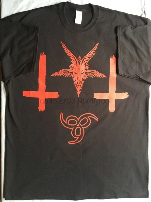 

Baphomet inverted crosses and 666 t shirt satanic shirt Small to 2Extra Large