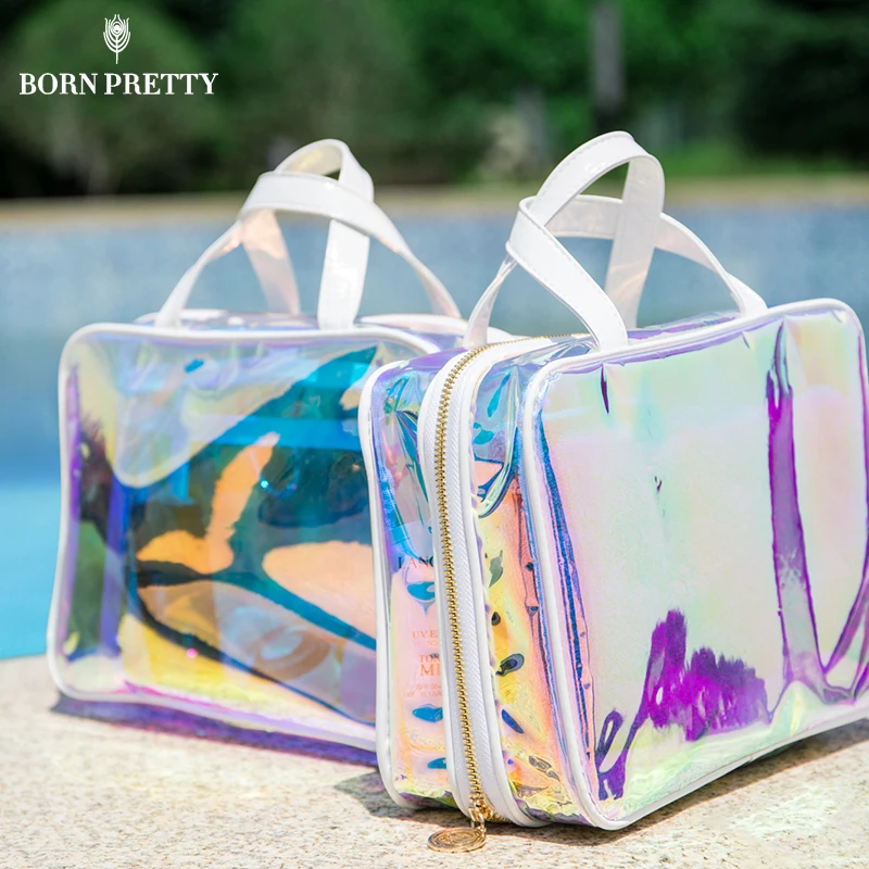 BORN PRETTY Holographic Jelly Bag Colorful Waterproof Cosmetic Beauty