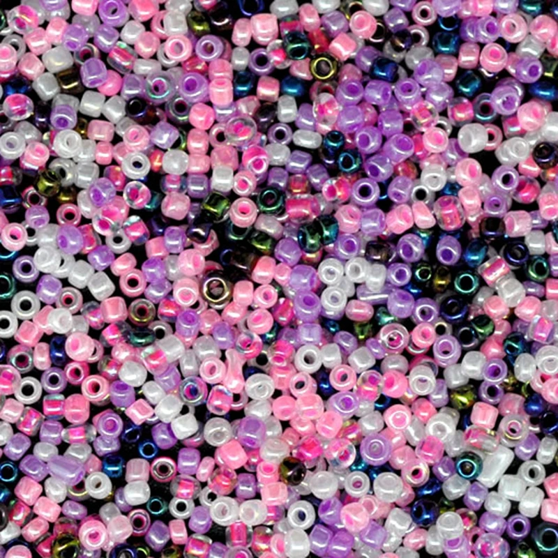 Hoomall Brand 2mm Tiny Craft Beads For Clothing 100Grams Mixed Crystal