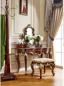 

Dressing table. Solid wood bedroom dresser.