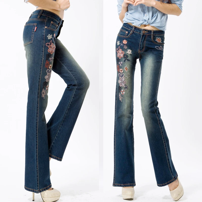 Online Buy Wholesale butterfly embroidered jeans from