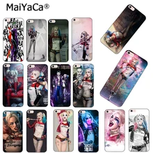 MaiYaCa Harley Quinn отряд самоубийц Джокер подмигивание аксессуары для телефонов Чехол для Apple iPhone 8 7 6 6S Plus X 5 5S SE 11pro max чехол