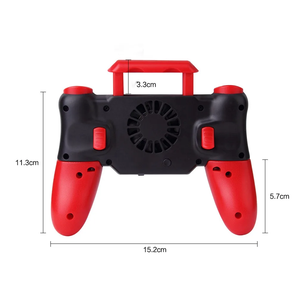 F6 Bluetooth Heat Dissipation Cooling Fan Gamepad Joystick PUBG Game Controller For IOS Mobile Phon