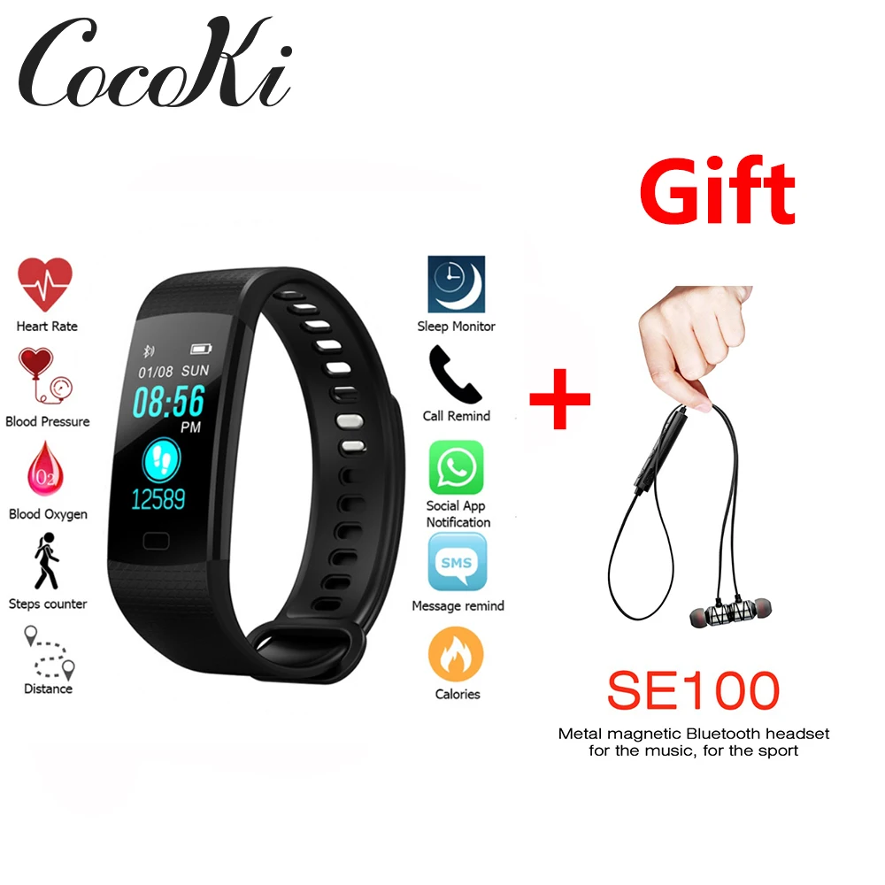 

Y5 Smart Band Heart Rate Tracker Fitness Tracker Smartband Smart Bracelet Waterproof Smart Wristband Smart Watch Drop shipping