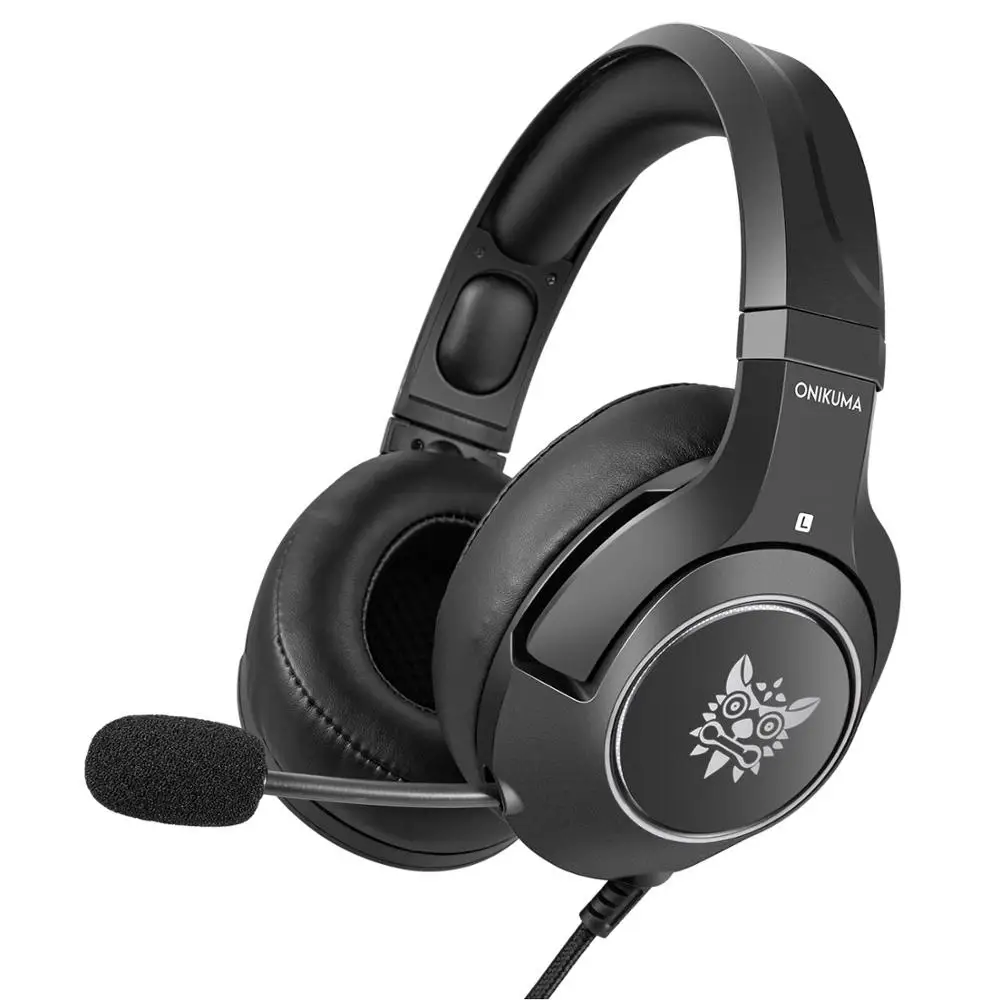BLACK-RGB-LIGHT ONIKUMA K9 RGB игровая гарнитура для мобильных игровых гарнитур электронные спортивные наушники с микрофоном стерео объемная USB гарнитура для ПК и ноутбука - Цвет: BLACK-RGB-LIGHT