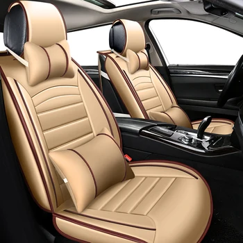 

KOKOLOLEE PU leather car seat covers set for toyota volkswagen RAV4 skoda rapid Lexus ES IS LS RX NX LX Prado Kia auto accessory