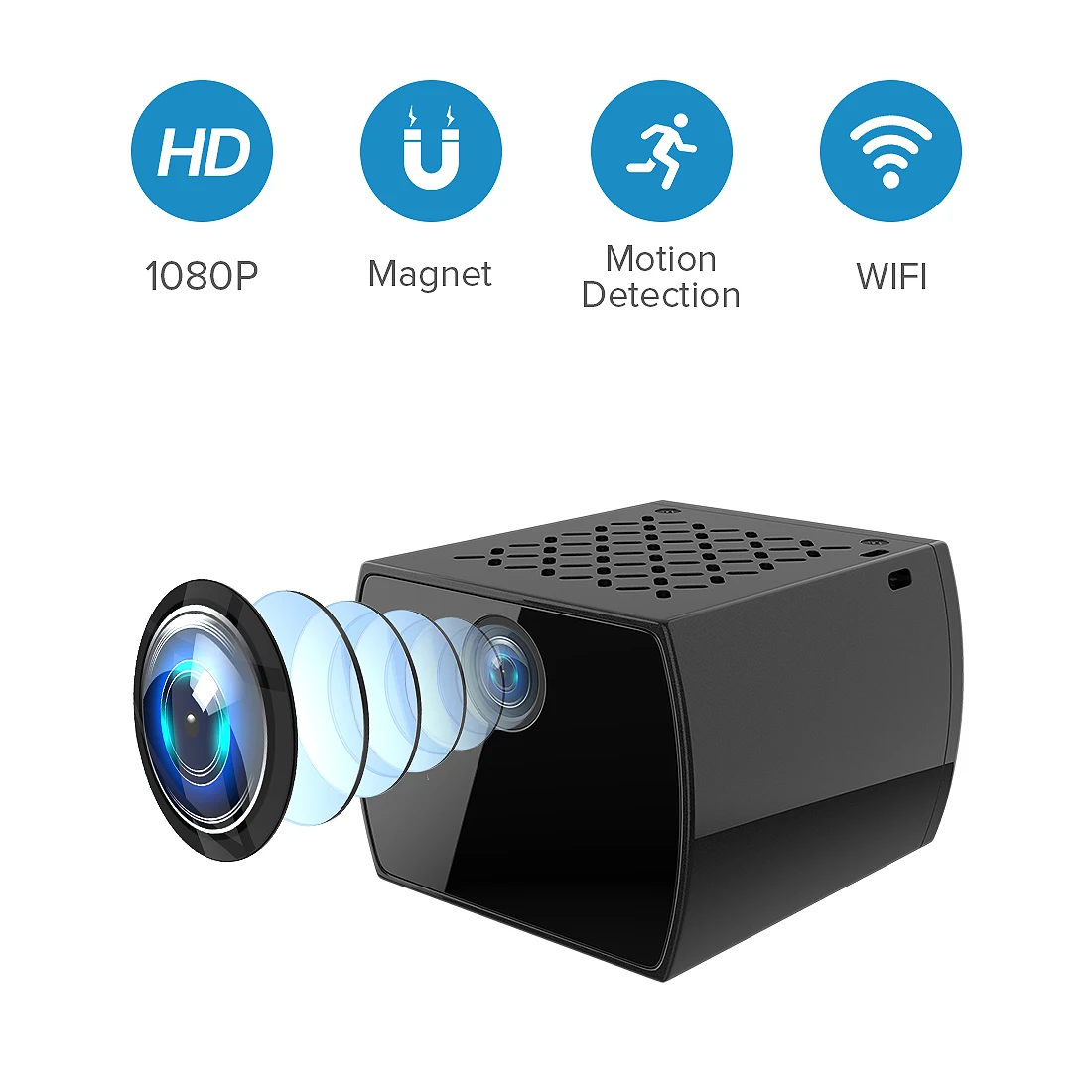 

FREDI 2.0MP Wireless WiFi Mini Camera 1080P IP Camera Security Infrared Night Vision Motion Detection Surveillance CCTV Camera