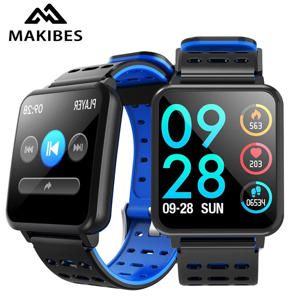 

Makibes T2 Smart Watch Pedometer Weather Smart band Heart Rate Blood Pressure Monitor waterproof Bracelet For Xiaomi huawei Band