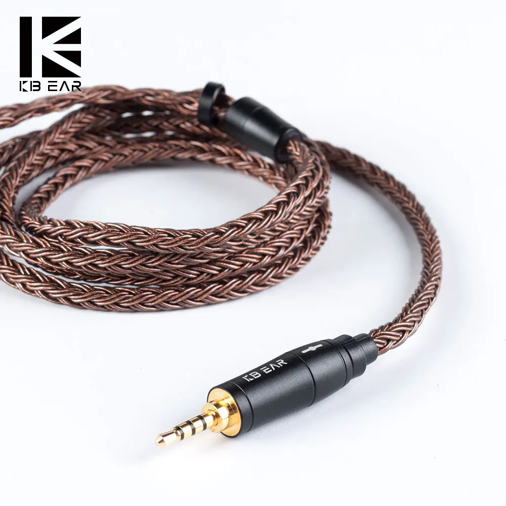 AK KBEAR 16 Core Upgraded Pure Copper Cable 3.5/2.5/4.4mm Earphone Cable With MMCX/2Pin For AS16 ZS10 ZSN PRO TRN X6 V90 ZSX F1