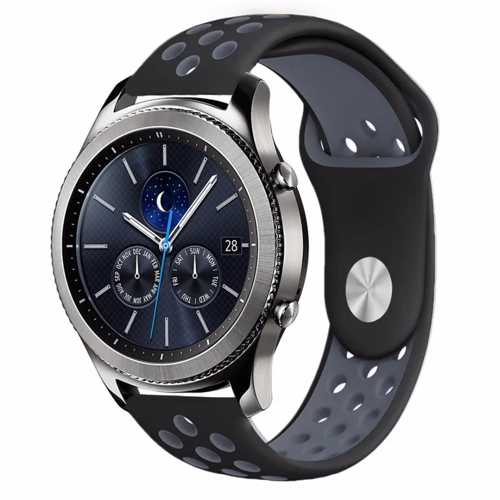 Gear S3 Frontier ремешок для спортивных часов для samsung Galaxy watch 46 мм 42 мм ремешок 22 мм 20 мм силиконовый ремешок amazfit bip браслет аксессуары