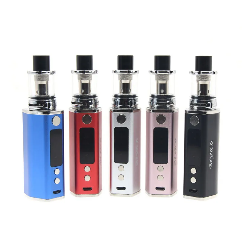 

SEA WOLF MYK6 Kit 80W Electronic Cigarette Vaporizer kit 2000mah LCD Display Box Mod 510 Thread 22mm 2ML Atomizer Tank Vape Pen