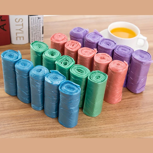 5 Rolls 100pcs Large Size Garbage Bags Single Color Thick Convenient 5 Rolls 100pcs Large Size Garbage Bags Single Color Thick Convenient Environmental Cleaning Waste Bag Plastic