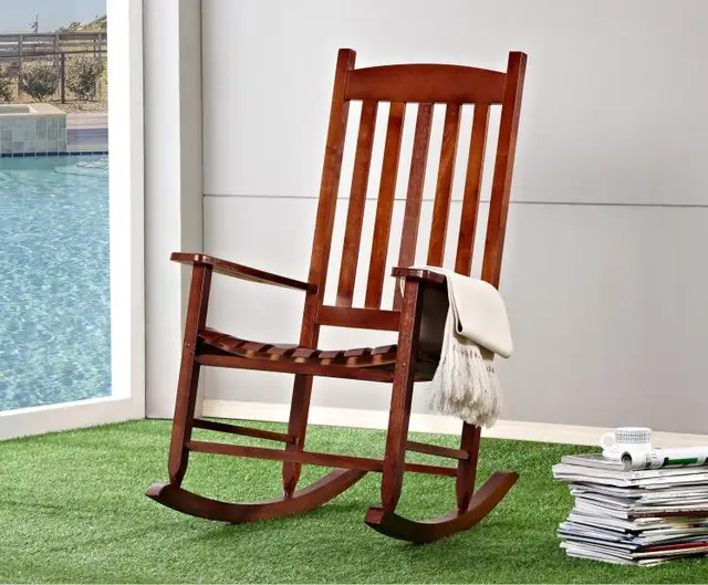 Garden And Patio Wooden Rocking Chair Solid Wood Rocker American Garden and Patio Wooden Rocking Chair Solid Wood Rocker American Country Style Antique Vintage Adult Recliner - Garden And Patio Wooden Rocking Chair Solid Wood Rocker American