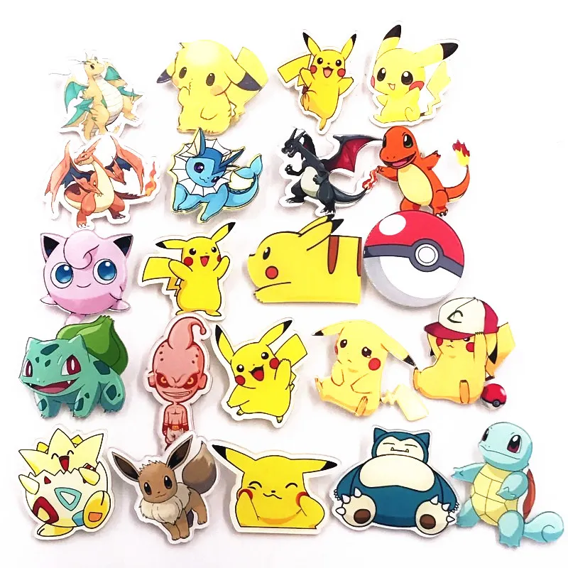 

1PCS Pokemon Pikachu Animal Cartoon Icons Anime Acrylic Badges diy accessories pins on Backpack Clothes Brooches Party gift