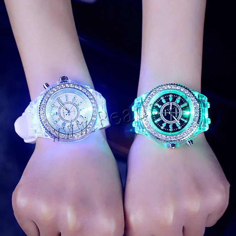 

Silicone LED Luminous Watch Personality Trends Students Lovers Jellies Woman Men'S Watches Light Wristwatch Relogios Masculino