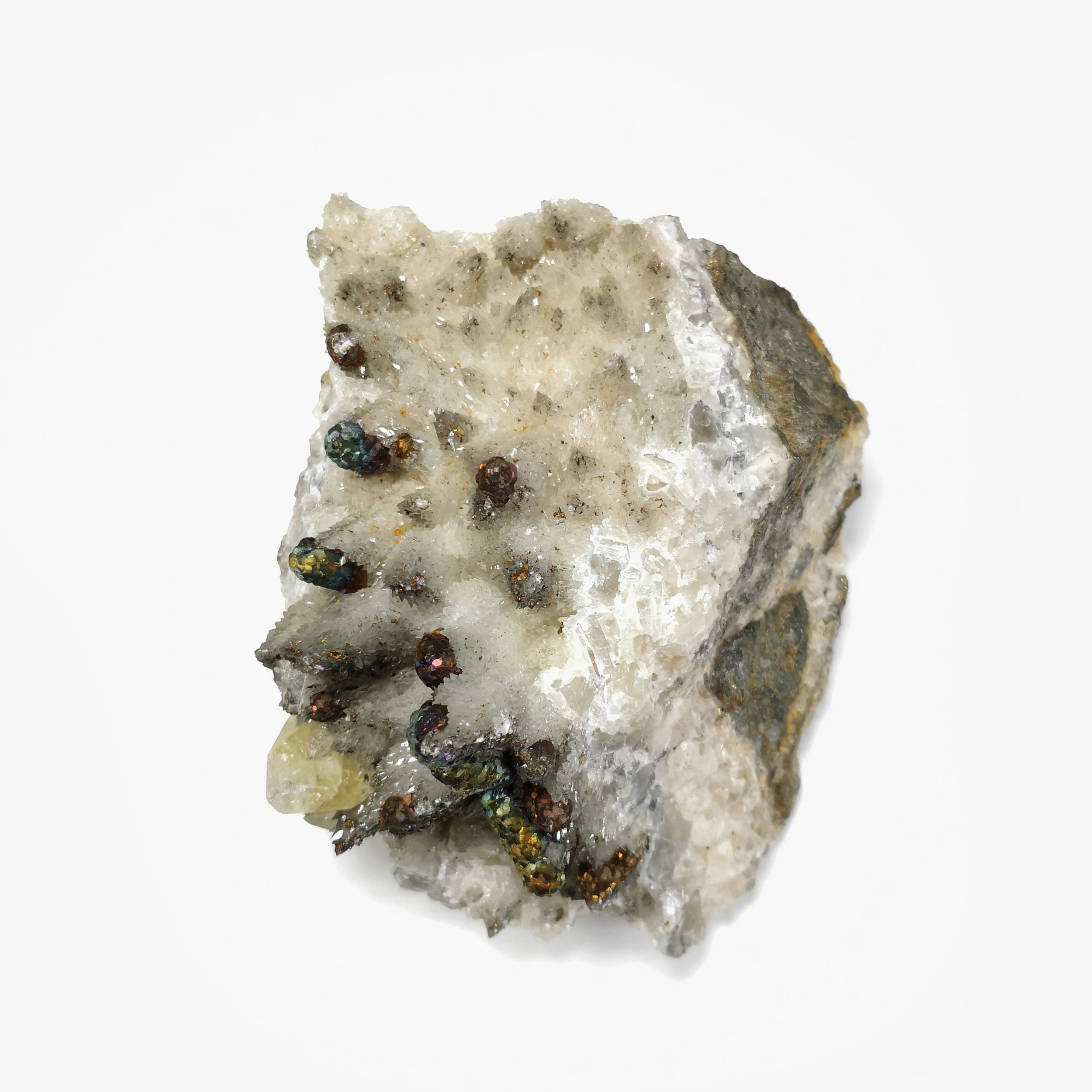 

1060g NATURAL Stones and Minerals Pyrite calcite specimens C3-1
