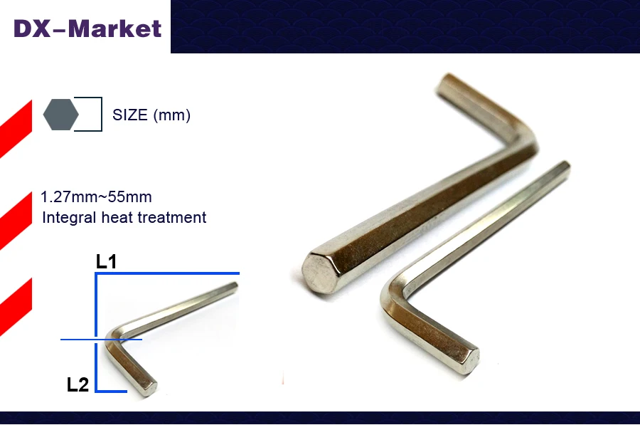 2,5 мм, 50 шт./лот, DIN911 2,5 мм шестигранный ключ, шестигранный ключ DIY ручные инструменты, m2.5 никелированный инструмент