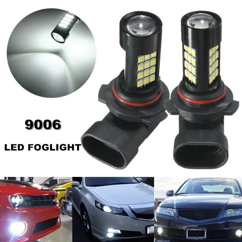 2pcs/set 9006 HB4 2835 42SMD LED Canbus Error Free Fog Light Bulb 6500K White