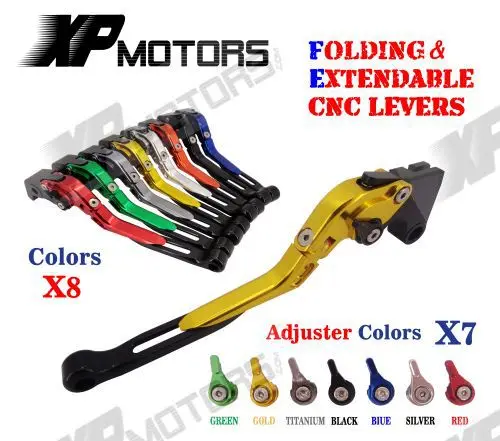 

CNC Adjustable Folding Extending Brake Clutch Lever For GSX60F GSX750F Katana 98-06 GSF600F 89-97 GSX-R750 89-91 GSX-R750W 92-95