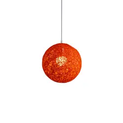 Бамбук, ротанг и конопли мяч люстра индивидуального творчества сферические ротанга гнездо абажур