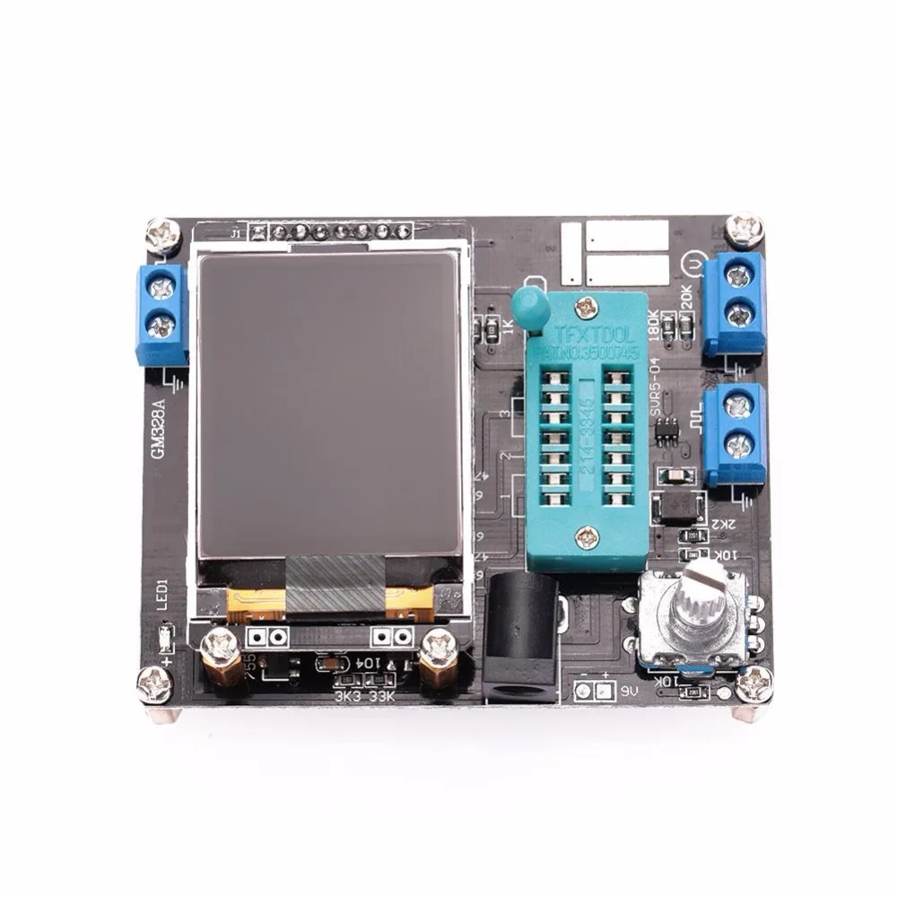 

Cewaal LCD GM328A Transistor Tester Diode Capacitance ESR Voltage Frequency Meter PWM Square Wave Signal Generator SMT Soldering