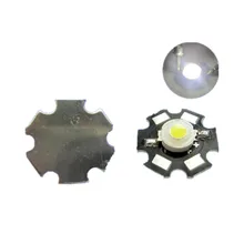 Free shipping 50PCS 1W 3w High power LED Lamps white /warm white 30mil 45mil Chips high light with heat sink