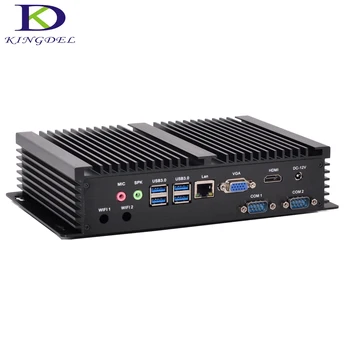 Kaufen 2016 Neueste Intel Core I3 5005u Lüfterlosen Mini-Computer Barebone Industrie-pc USB3.0 HDMI + VGA HTPC Windows 10, Win8, Linux