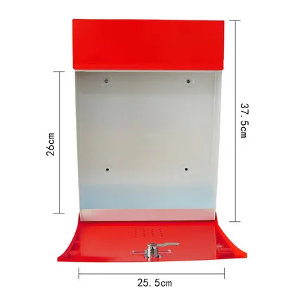 Креативный Европейский почтовый ящик, почтовый ящик, уличная непромокаемая садовая жестяная коробка, домашний Открытый водонепроницаемый настенный почтовый ящик