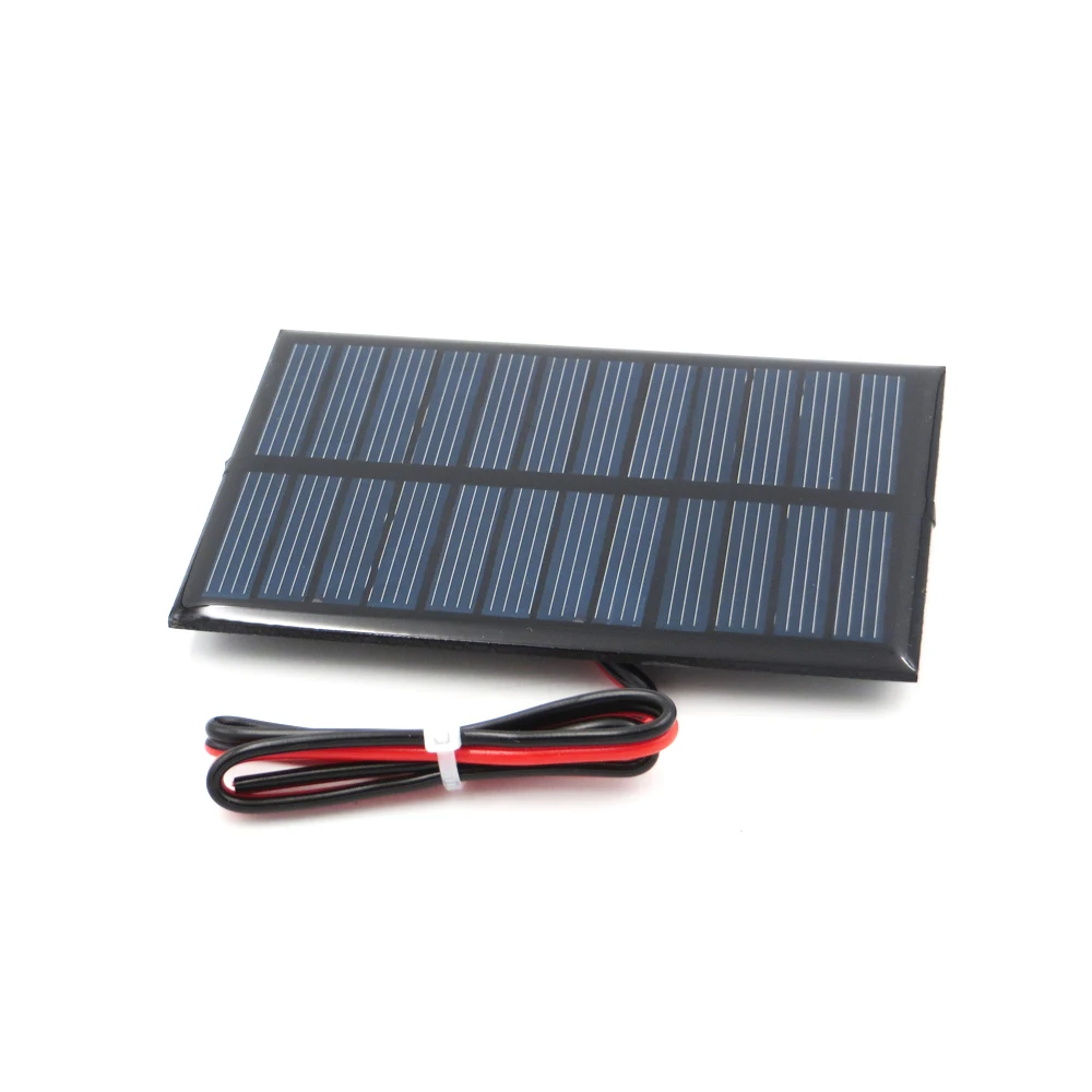 

5 V 150mA 0.75Watt extend wire Polycrystalline Silicon DIY Battery Charger Small Mini Solar Cell Panel education 5V Volt