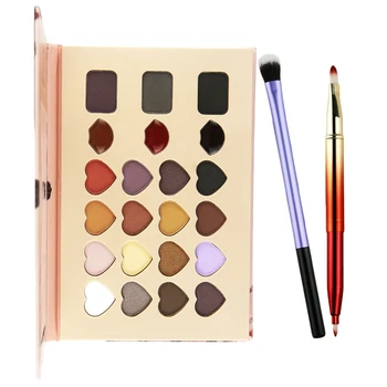 

ZD 3pcs Makeup Set 16 Colors Eyeshadow 3 Colors Eyebrow Powder Lip Gloss Palette With Makeup Brushes Cosmetics Kit F2082B2