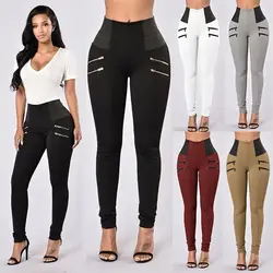 Mode taille haute женские леггинсы для фитнеса jambieres d'exerices gothique noir Patchwork Leggins Mujer jegging