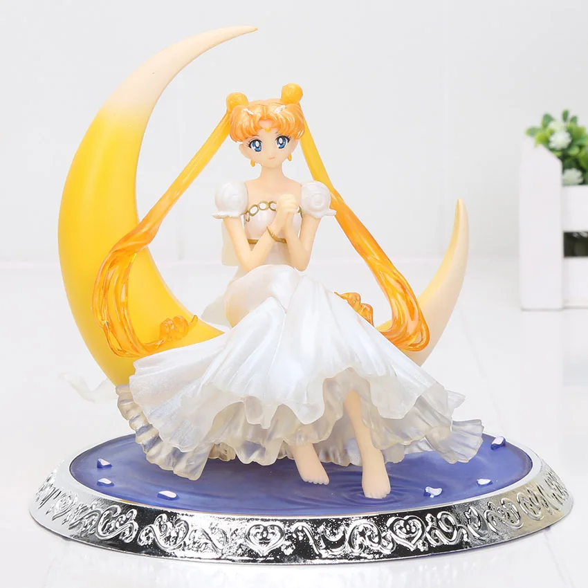 Фигурки аниме Сейлор Мун 17 см Tsukino Usagi Serenity ПВХ Коллекционная модель игрушка для