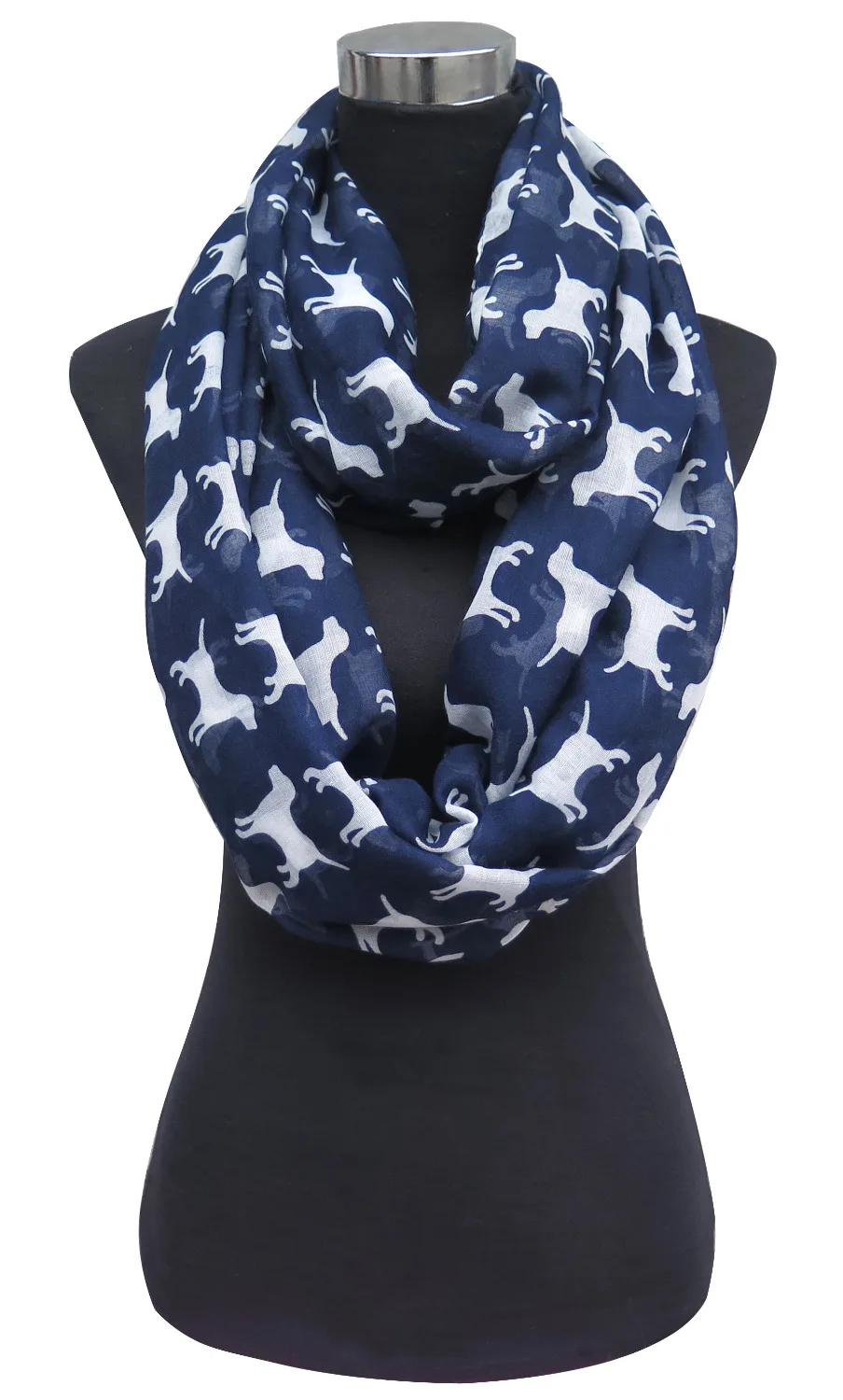 

10pcs/lot Labrador Dog Print Women's Infinity Loop Scarf Lightweight, Free Shipping