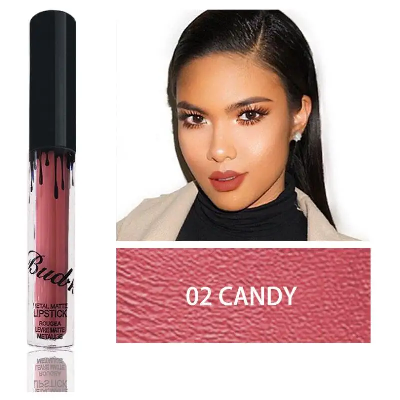CANDY New Lipstick waterproof Long Lasting mate Lip gloss glitter matte