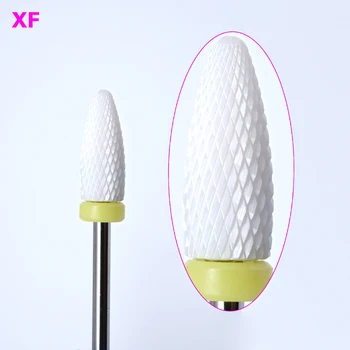 

New ceramic nail drill bits electric nail thick ceramic nail bits 3/32'' nail accessories and tools electric milling machine