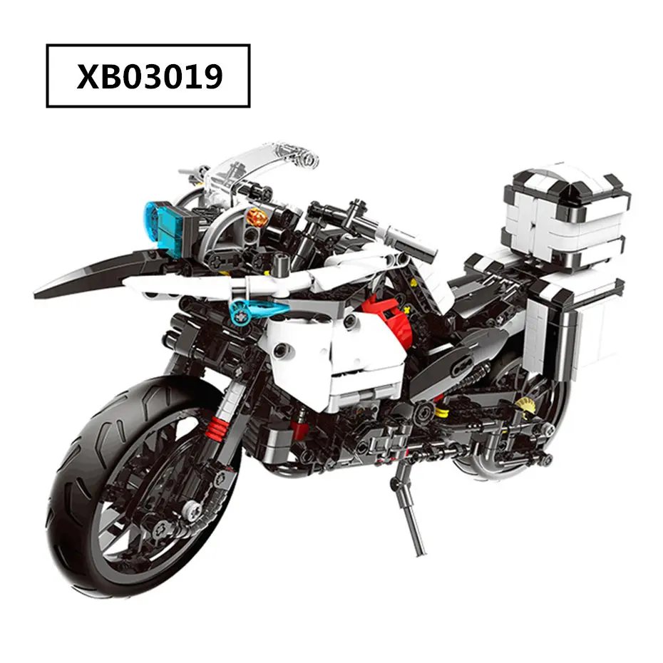 

1075pcs Diy Building Blocks Technic Motor F700 GS Rallye The Patrol Motorcycle Motorbike Compatible with L Brand Kids Gift