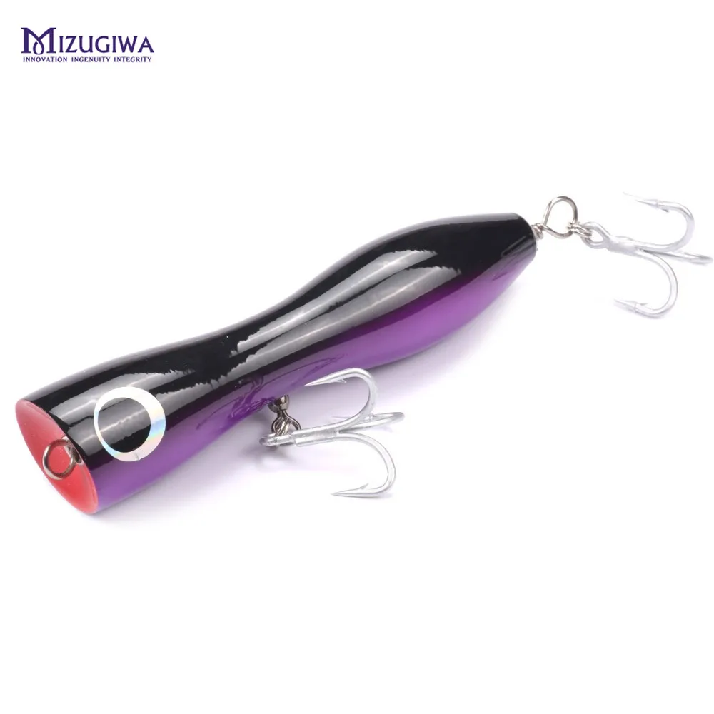 MIZUGIWA GT деревянный Поппер 7 &quot4 oz Topwater приманка ручной работы поверхности