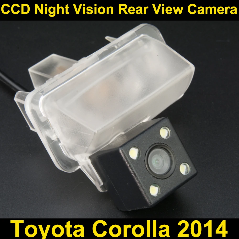 Car rear view camera for Toyota Corolla 2014 CCD Night Vision BackUp Reverse Parking Camera
